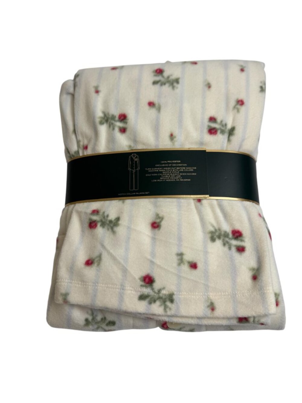 Lauren Ralph Lauren NEW 2 Piece Pajama Set Ivory Floral Loungewear Women Lrg PJ - Picture 4 of 6